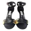 JIMMY CHOO Livvi 85 heels in black and gold, size 40.5