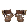 Christian Dior D-Dior flat sandal in brown, size 42