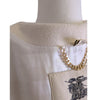 Burberry 100% Cashmere Oversized Coat in Cream, size 12