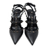Valentino Rolling Rockstud 100mm Pump in Black, size 37