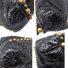 Gucci Babouska Hysteria Fall 2008 large python fringe tote in black