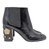 Chanel 2016 camellia chelsea bootie in black, size 42