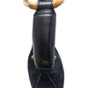 Vintage Gucci Bamboo Ring Shoulder Bag in Black