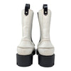 Christian Louboutin Montezu Chelsea Boot in White / Black, size 39
