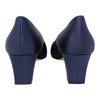 Manolo Blahnik Okkato navy jeweled pump, size 39.5