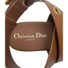 Christian Dior D-Dior flat sandal in brown, size 42