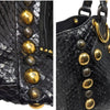 Gucci Babouska Hysteria Fall 2008 large python fringe tote in black