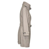 Burberry Rushworth wool cashmere blend coat in beige, size 14