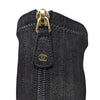 Chanel stretch suede booties in black, size 39