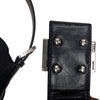 Vintage Fendi Mama double flap baguette shoulder bag in black
