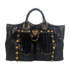 Gucci Babouska Hysteria Fall 2008 large python fringe tote in black