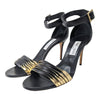 JIMMY CHOO Livvi 85 heels in black and gold, size 40.5