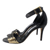 JIMMY CHOO Livvi 85 heels in black and gold, size 40.5