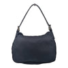 Vintage Fendi Mama double flap baguette shoulder bag in black