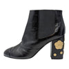 Chanel 2016 camellia chelsea bootie in black, size 42