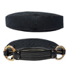 Vintage Gucci Bamboo Ring Shoulder Bag in Black
