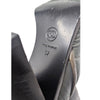 Chanel CC Logo Puffer Quilted Booties in Gray, Size 37