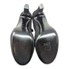 Chanel stretch suede booties in black, size 39