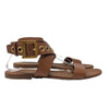 Christian Dior D-Dior flat sandal in brown, size 42