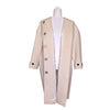 Burberry 100% Cashmere Oversized Coat in Cream, size 12