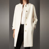 Burberry 100% Cashmere Oversized Coat in Cream, size 12