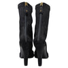 Chanel stretch suede booties in black, size 39