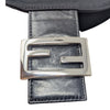 Vintage Fendi Mama double flap baguette shoulder bag in black