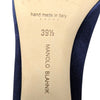 Manolo Blahnik Okkato navy jeweled pump, size 39.5