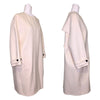 Burberry 100% Cashmere Oversized Coat in Cream, size 12