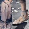 Dior Spring 2019 ballet flat sneaker in neutral pink, size 37