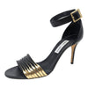 JIMMY CHOO Livvi 85 heels in black and gold, size 40.5