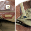 Vintage Fendi Zucca Shoulder Bag in Brown