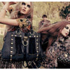 Gucci Babouska Hysteria Fall 2008 large python fringe tote in black