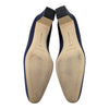 Manolo Blahnik Okkato navy jeweled pump, size 39.5