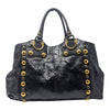 Gucci Babouska Hysteria Fall 2008 large python fringe tote in black