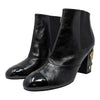 Chanel 2016 camellia chelsea bootie in black, size 42
