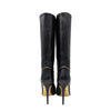 Rare Versace 2013 gold western boots in black, size 40.5