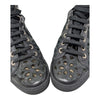 Chanel Camellia Laser Cut Knee High Boots Sneakers Interlocking CC Logo Black 37