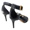 JIMMY CHOO Livvi 85 heels in black and gold, size 40.5