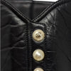 Chanel 2016 pearl button boots in black, size 36.5