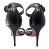 JIMMY CHOO Livvi 85 heels in black and gold, size 40.5