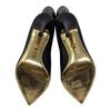 Rare Versace 2013 gold western boots in black, size 40.5