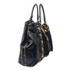 Gucci Babouska Hysteria Fall 2008 large python fringe tote in black