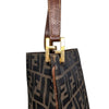 Vintage Fendi Zucca Shoulder Bag in Brown