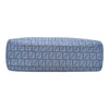 Fendi Zucchino FF Monogram Tote Handbag Light Blue Silver Hardware