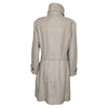 Burberry Rushworth wool cashmere blend coat in beige, size 14