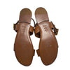 Christian Dior D-Dior flat sandal in brown, size 42