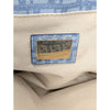 Fendi Zucchino FF Monogram Tote Handbag Light Blue Silver Hardware