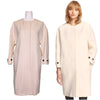 Burberry 100% Cashmere Oversized Coat in Cream, size 12