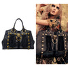 Gucci Babouska Hysteria Fall 2008 large python fringe tote in black